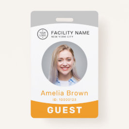 Tarjeta De Identificación Moderm personalizado foto y nombre del empleado