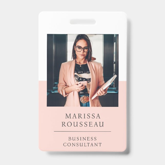 Tarjeta de identificación moderna | Consultor de n (Parte frontal)