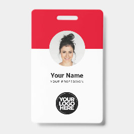 Tarjeta de identificación moderna de personalizado