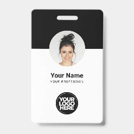 Tarjeta de identificación moderna de personalizado