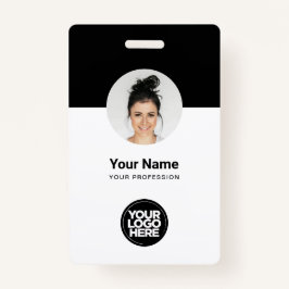 Tarjeta de identificación moderna de personalizado