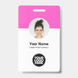 Tarjeta de identificación moderna de personalizado