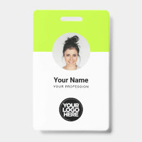 Tarjeta de identificación moderna de personalizado