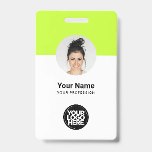 Tarjeta de identificación moderna de personalizado