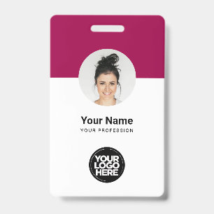 Tarjeta de identificación moderna de personalizado