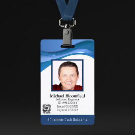 Tarjeta De Identificación Moderna empresa de software informático IT Repare 