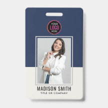 Tarjeta de identificación moderna | Empresa Minima