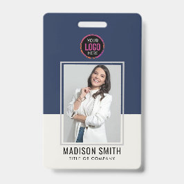 Tarjeta de identificación moderna | Empresa Minima