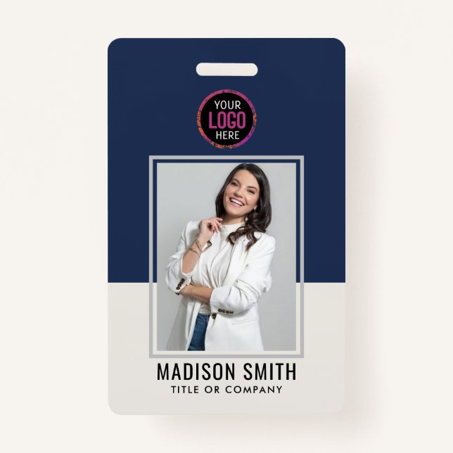 Tarjeta de identificación moderna | Empresa Minima (Anverso)