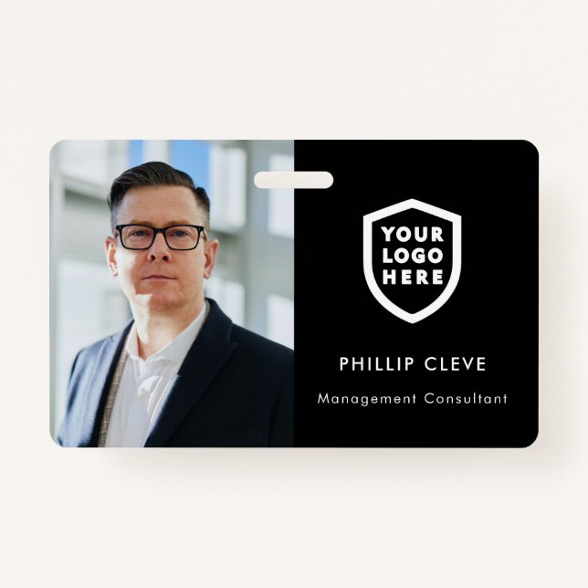 Tarjeta de identificación moderna | Logo Photo Bus (Anverso)