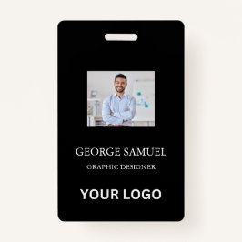 Tarjeta de identificación moderna | Logotipo de em