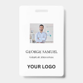 Tarjeta de identificación moderna | Logotipo de em