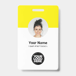 Tarjeta de identificación moderna para personaliza