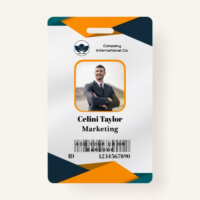 Tarjeta de identificación moderna para retrato de  (Anverso)