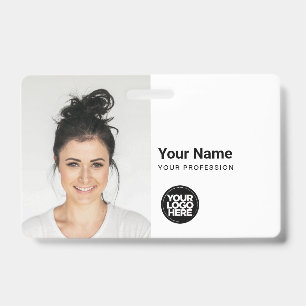Tarjeta de identificación moderna personalizada co