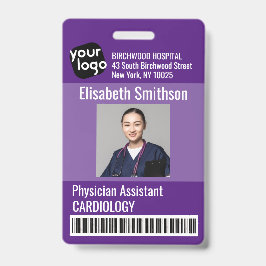 Tarjeta de identificación moderna personalizada de