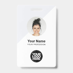 Tarjeta de identificación moderna personalizada, l
