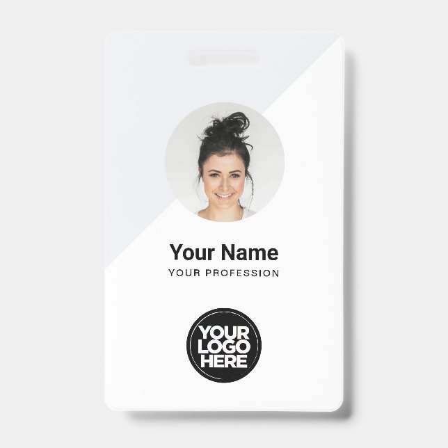 Tarjeta de identificación moderna personalizada, l (Parte frontal)