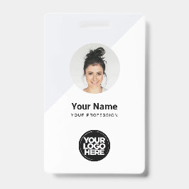 Tarjeta de identificación moderna personalizada, l