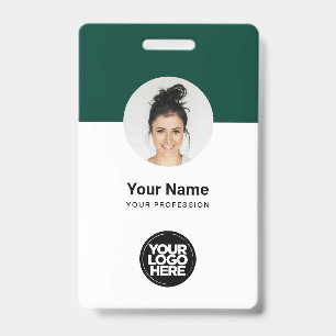 Tarjeta de identificación moderna personalizada pa