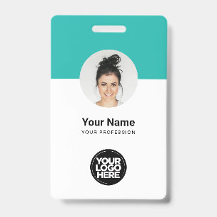 Tarjeta de identificación moderna personalizada pa
