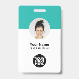 Tarjeta de identificación moderna personalizada pa