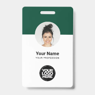 Tarjeta de identificación moderna personalizada pa