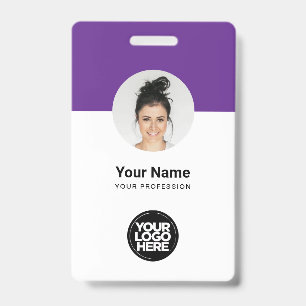 Tarjeta de identificación moderna personalizada pa