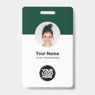 Tarjeta de identificación moderna personalizada pa