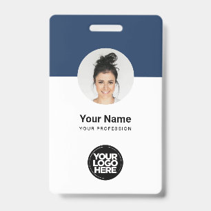 Tarjeta de identificación moderna personalizada pa