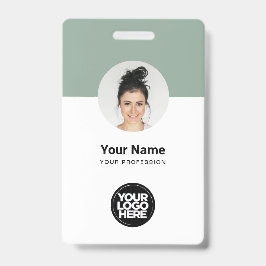 Tarjeta de identificación moderna personalizada pa