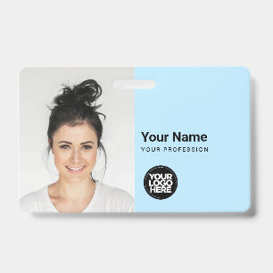 Tarjeta de identificación moderna personalizada si