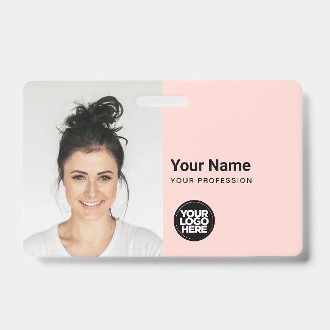 Tarjeta de identificación moderna personalizada si (Parte frontal)