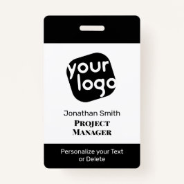 Tarjeta De Identificación Moderno distintivo de identificación de conferenci