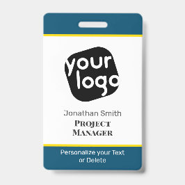 Tarjeta De Identificación Moderno distintivo de identificación de conferenci