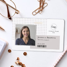 Moderno logotipo fotográfico simple código de barr