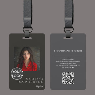 Tarjeta De Identificación Moderno logotipo profesional de fotografía Minimal