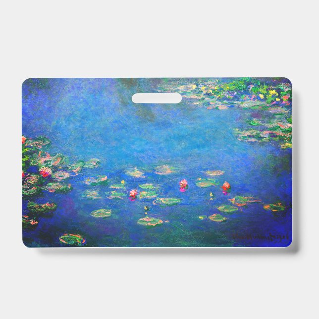 Tarjeta De Identificación Monet Water Lilies 1906 (Parte frontal)