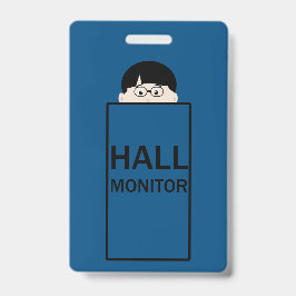 Tarjeta De Identificación Monitor de pasillo escolar