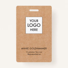 Monograma Minimalista blanco y negro sobre Kraft