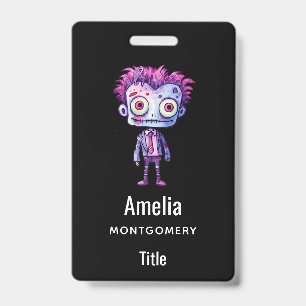 Tarjeta De Identificación Monstruo de Frankenstein divertido Halloween diver