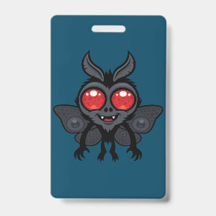 Tarjeta De Identificación Monstruo Mothman Criptido Lindo y Espeluznante