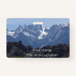 Tarjeta De Identificación Montañas de nieve de Lone Pine