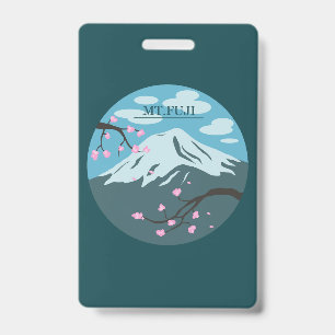 Tarjeta De Identificación Monte Fuji