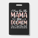 Tarjeta De Identificación Mother Art | Mama And Dog Mom Birthday<br><div class="desc">Mother Art | Mama And Dog Mom Birthday</div>