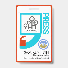 Tarjeta De Identificación Motivo de comillas brillantes y elegantes para pre