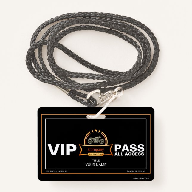 Tarjeta De Identificación Motocicleta del vintage (Anverso son cordón)