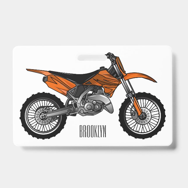 Tarjeta De Identificación Motocicleta sucia fuera de carretera / motocross p (Parte frontal)