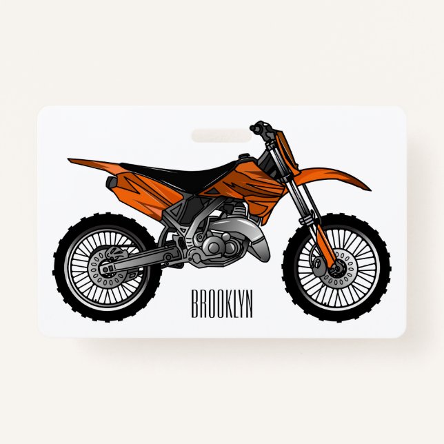 Tarjeta De Identificación Motocicleta sucia fuera de carretera / motocross p (Anverso)