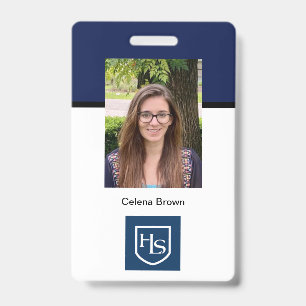 Tarjeta De Identificación Muestra de la Escuela Highlands B